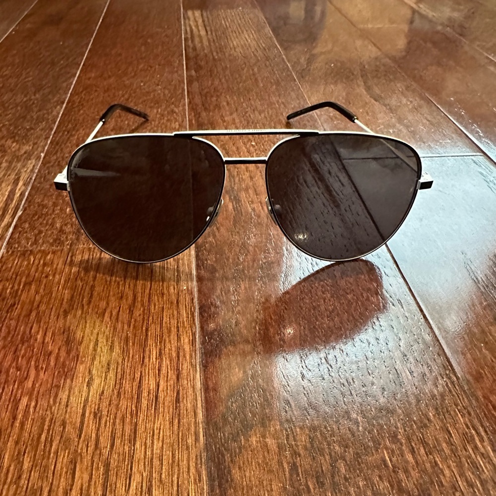 Brand new saint laurent classic 11 sunglasses in black and white (NWT)
